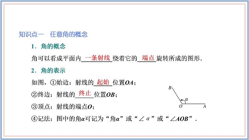 人教A版(2019)数学必修 第一册 5.1.1 任意角 PPT课件05