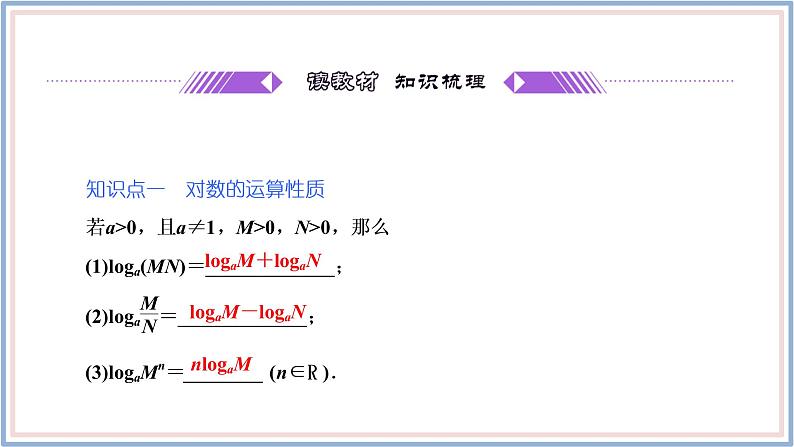 人教A版(2019)数学必修 第一册 4.3.2 对数的运算 PPT课件04