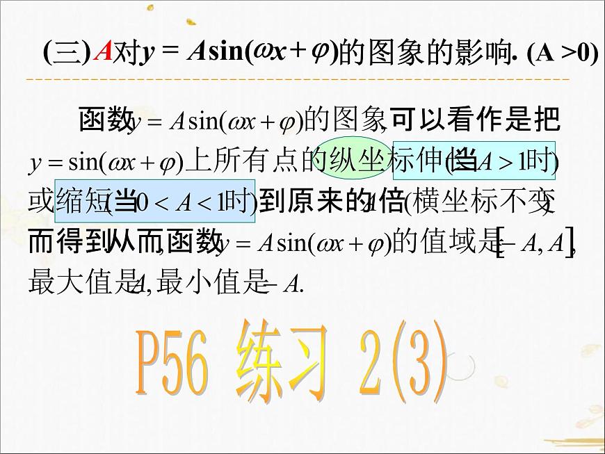 高中數(shù)學(xué)人教A版必修4課件-1.5 函數(shù)y=Asin(wx+φ)的圖象2課時(shí)（18張PPT）第8頁