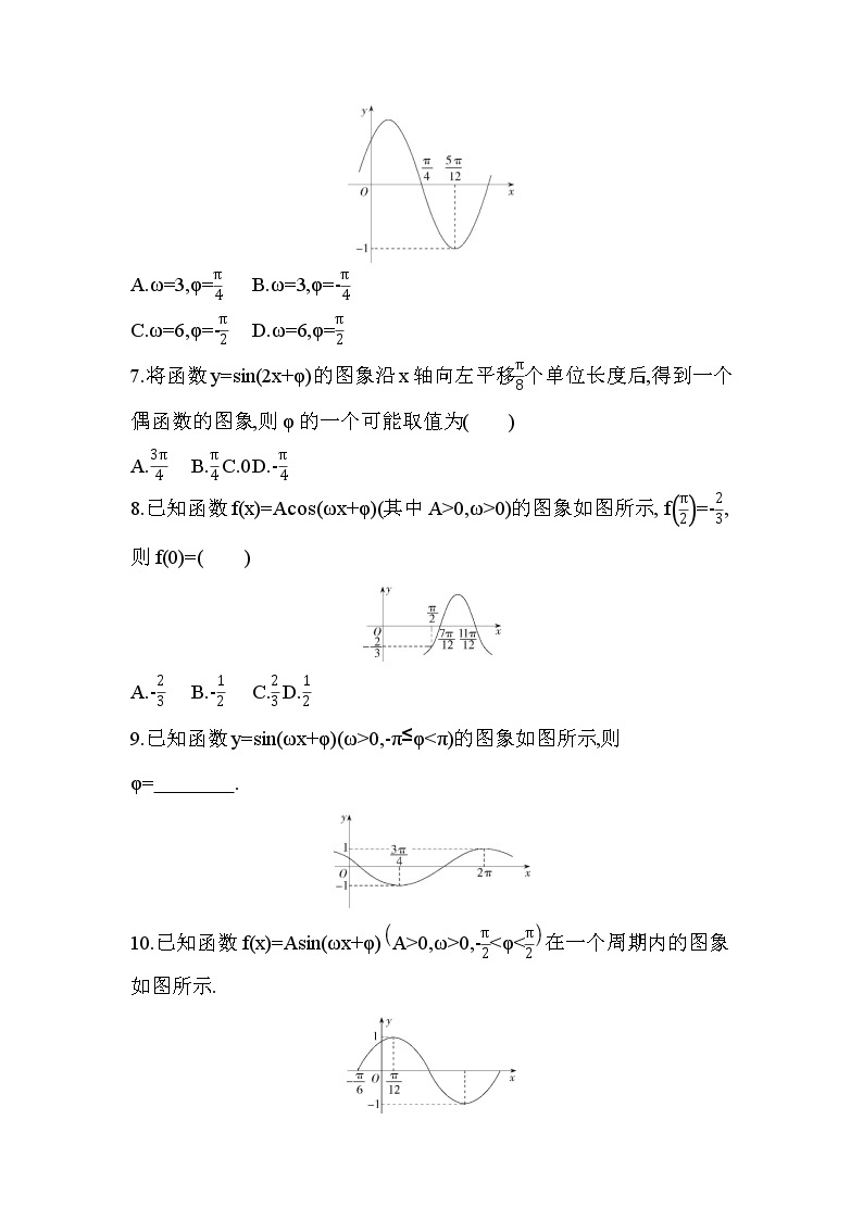 5.6.2　函数y=Asin(ωx+φ)的图象练习题03