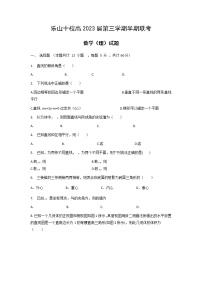 四川省乐山市十校2021-2022学年高二上学期期中考试数学（理）试题含答案
