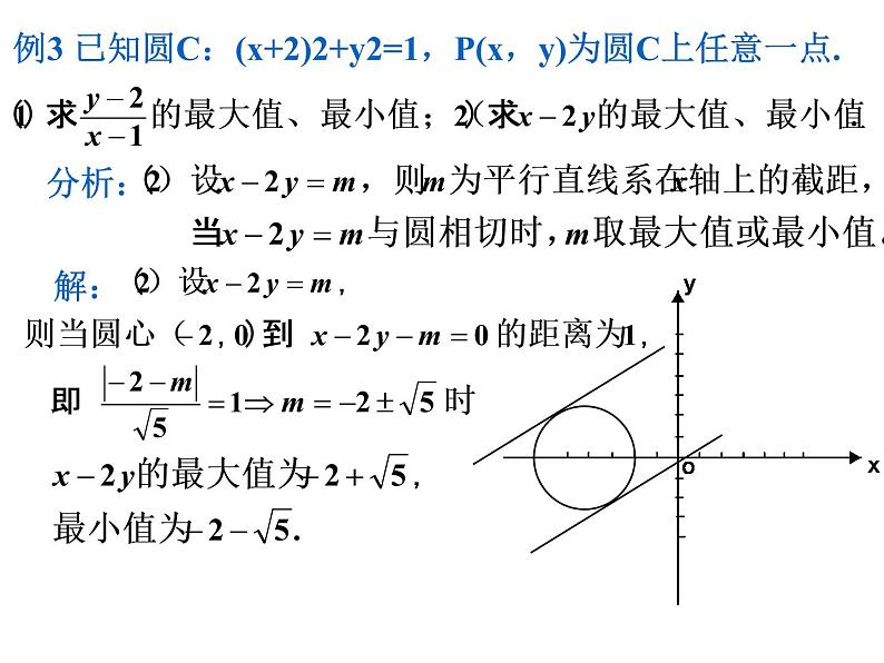 微专题:圆中的最值问题人教版数学必修二同步课件06