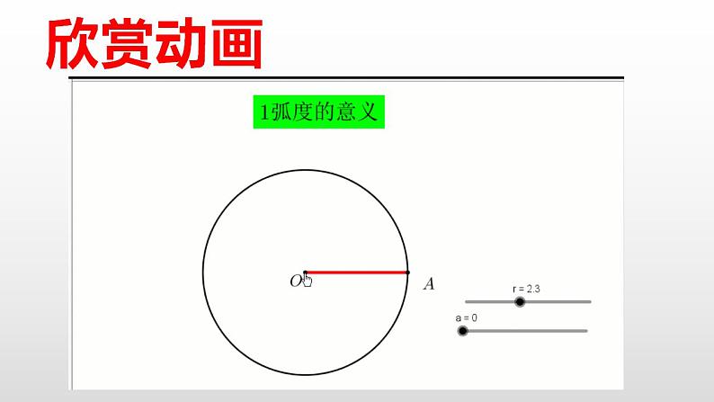 高中数学新课程必修第一册《5.1.2弧度制》(含微课)课件第4页