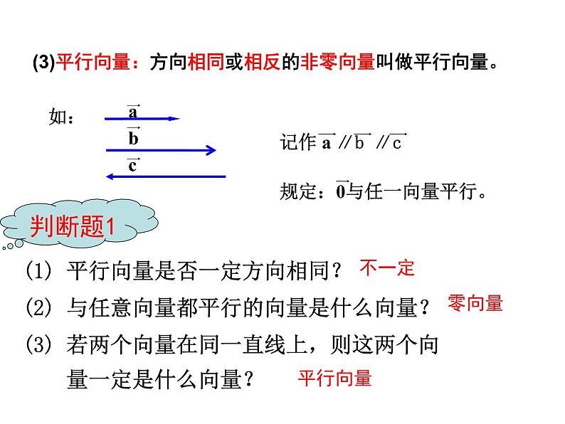 2.1 平面向量的实际背景及基本概念课件PPT07