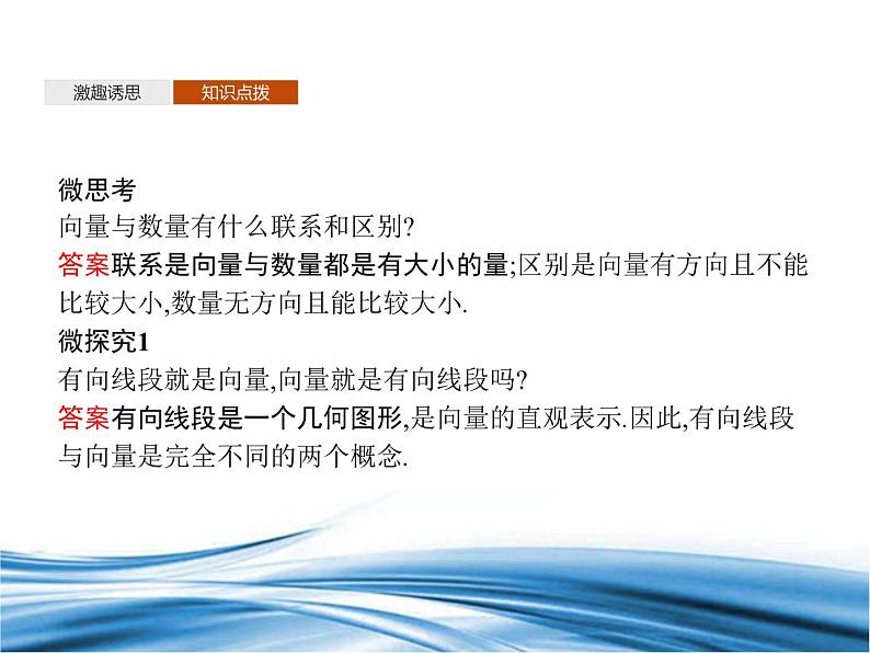 必修2数学新教材北师大版211位移、速度、力与向量的概念212向量的基本关系pp_10课件PPT07