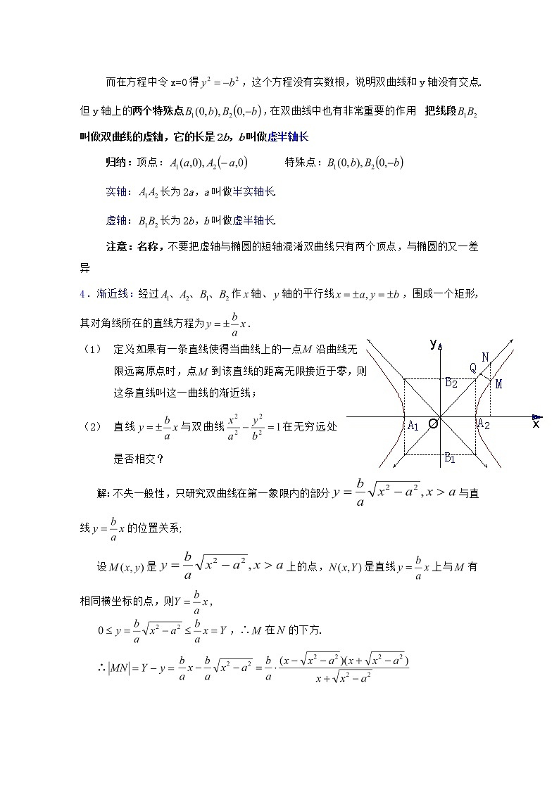 高二下册数学教案:12.6《双曲线的性质》(1)(沪教版)03
