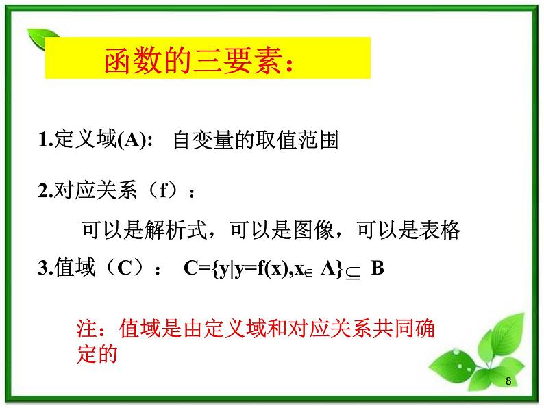 高一上册数学课件:3.1《函数的概念》(沪教版)08