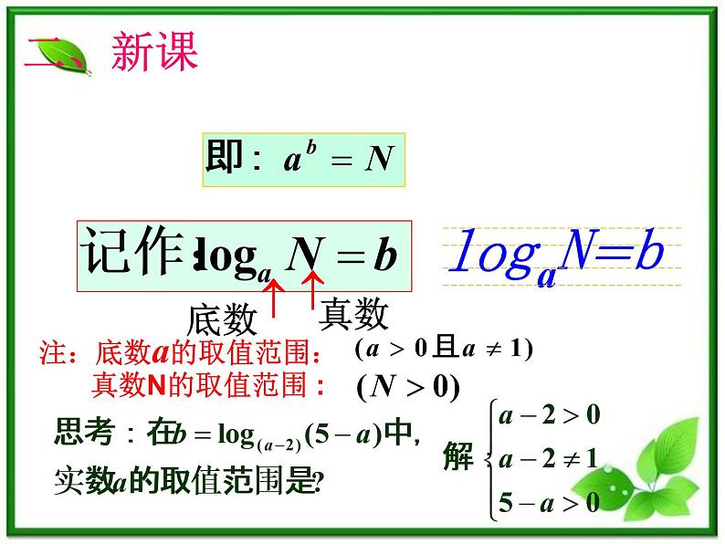 高一下册数学课件:4.1《对数的概念及其运算》(沪教版)教案03