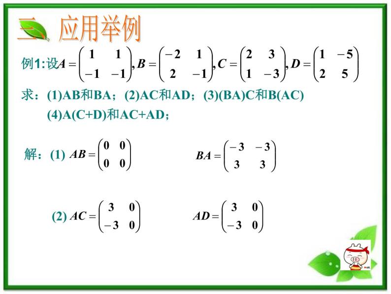 高二上册数学课件：9.1《矩阵的乘法》（沪教版）教案07