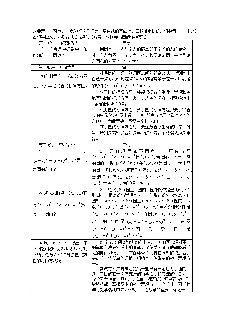 2011年高二数学学案:7.3《圆与方程》(湘教版必修3)02