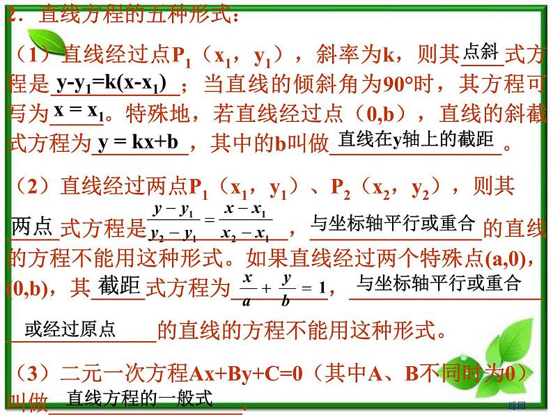 高中数学 7.2《直线的方程》课件(湘教版必修3)第4页