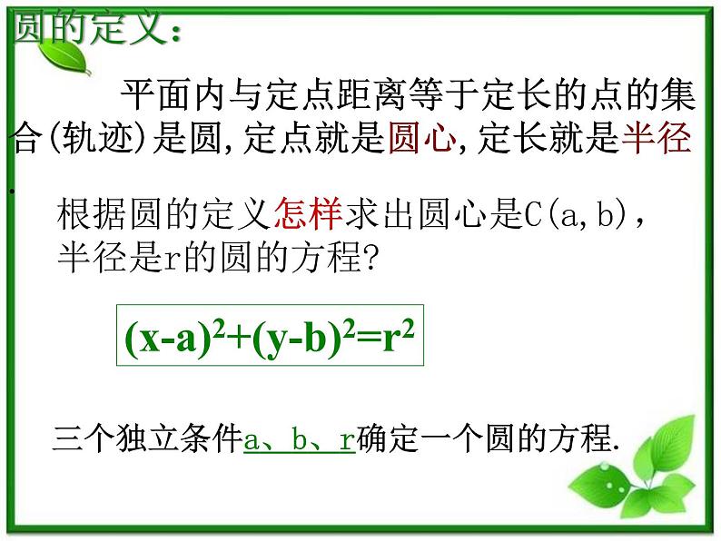 高二数学:7.3《圆与方程》课件(湘教版必修三)第3页