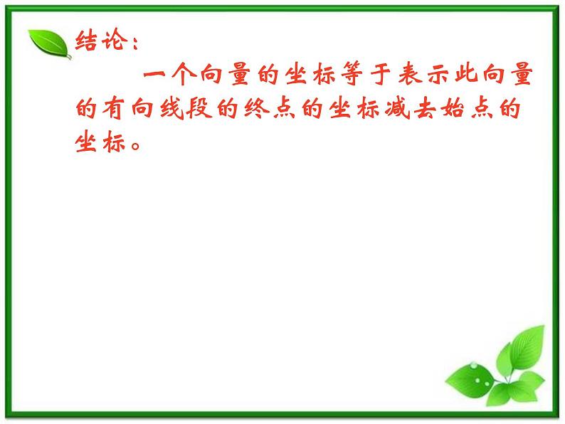 数学:4.4《向量的分解与坐标表示》课件(湘教版必修2)06