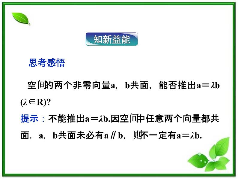 高中数学湘教版选修2-1:(课件)3.8 共面与平行05