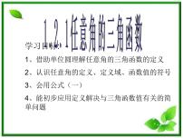 2013高中新课程数学（苏教版必修四）1.2.1任意角的三角函数3 课件