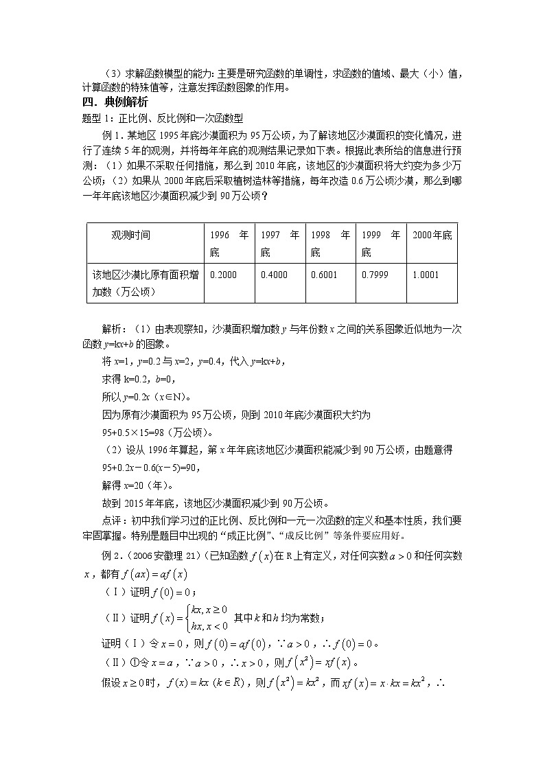 《函数模型及其应用》学案11(苏教版必修1)教案第2页