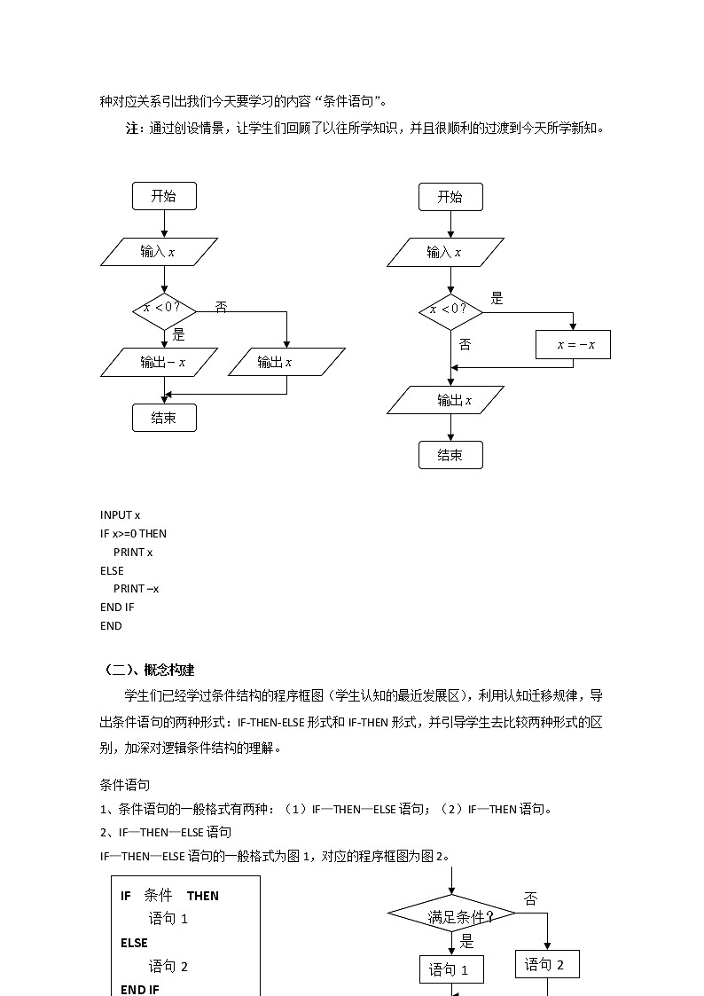 数学:1.2.2《条件语句》教案(2)(新人教B版必修3)02