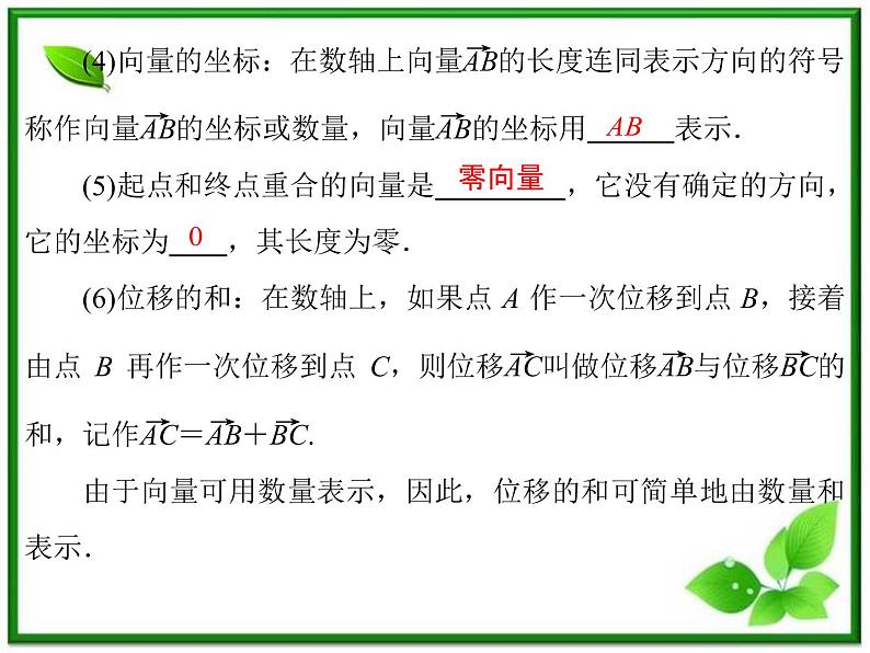 2013-2014学年高一数学试题:2.1.1《数轴上的基本公式》课件(新人教B版必修2)第5页