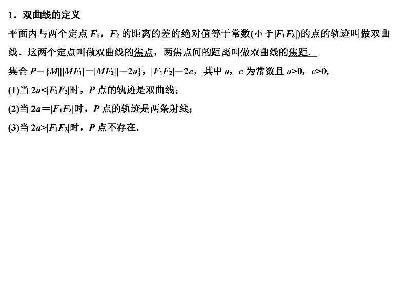 高端精品高中数学一轮专题-双曲线课件第2页