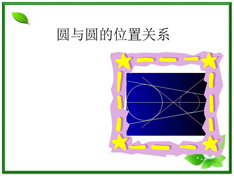 《圆与圆的位置关系》课件5(26张PPT)(人教B版必修2)教案第1页