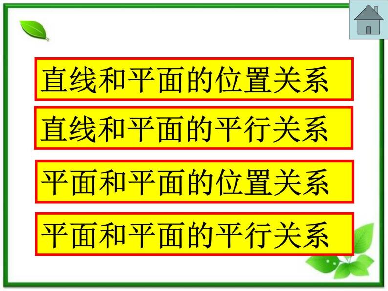 《空间中的平行关系》课件1（34张PPT）（人教B版必修2）学案02