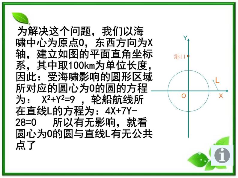 《直线与圆的位置关系》课件7（17张PPT）（北师大版必修2）学案04