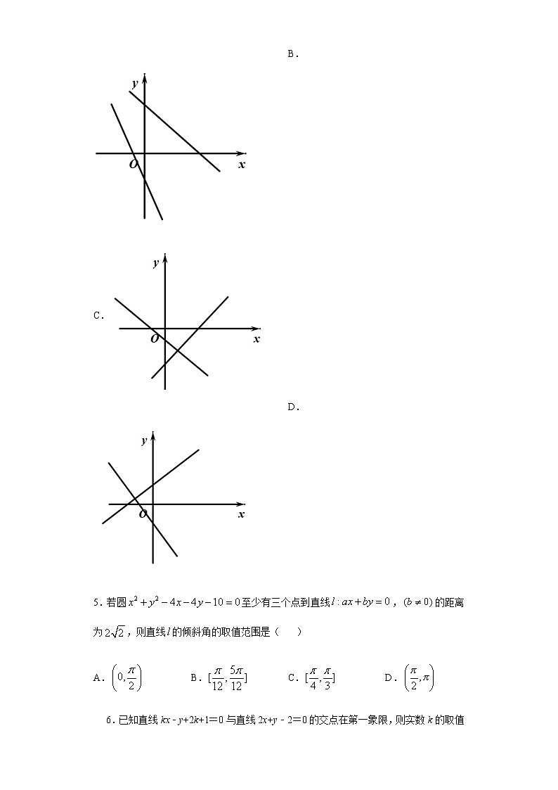 选择性必修第一册 第2章(1)直线方程 基础过关卷(含答案)第2页