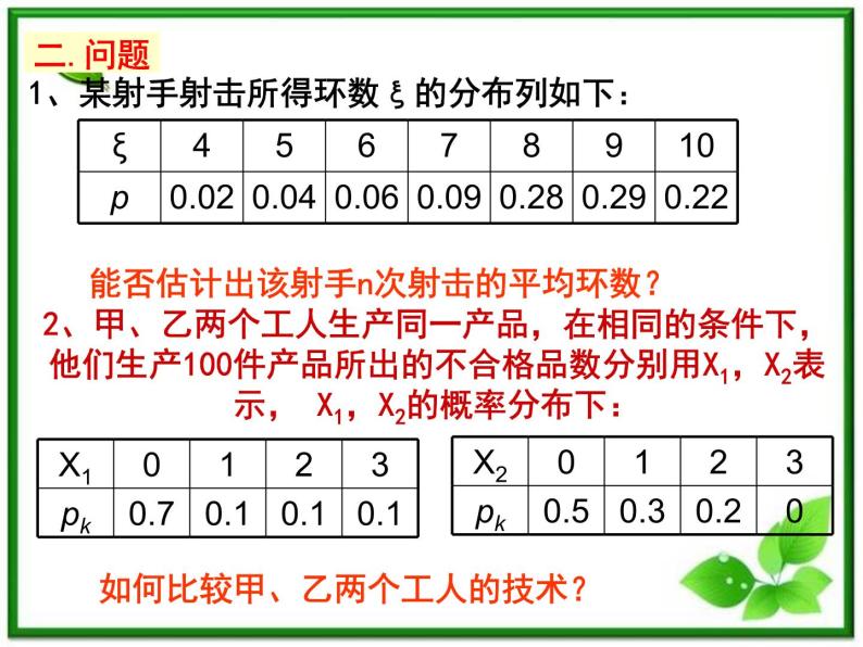 【数学】2.3.1《离散型随机变量的期望》课件（新人教B版选修2-3）04