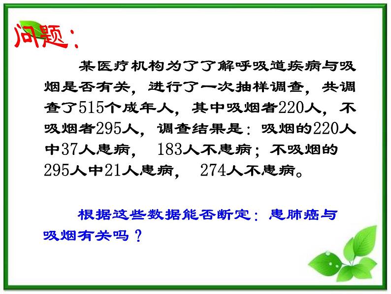 数学:3.1《独立性检验》课件(2)(新人教B版选修2-3)第2页