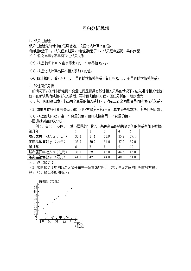 《回归分析的基本思想及其初步应用》学案2（人教A版选修1-2）01