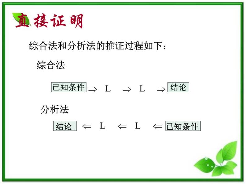 数学：2.2.1《综合法与分析法》课件（2）（新人教B版选修1-2）07