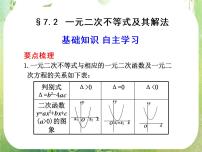 人教版新课标A必修53.2 一元二次不等式及其解法复习ppt课件