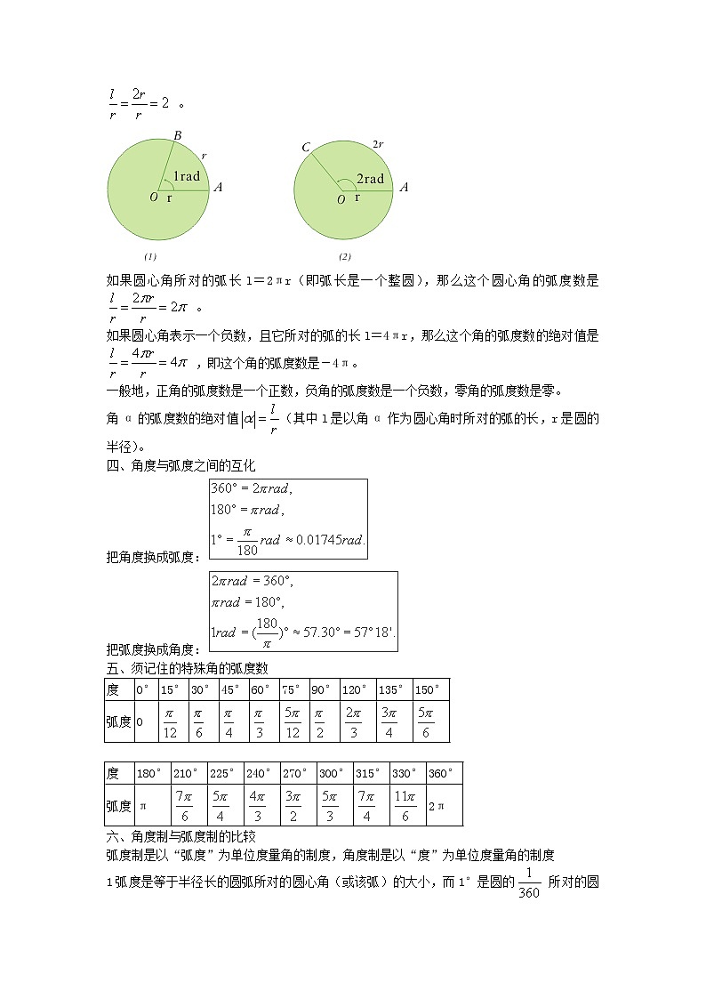 《任意角和弧度制》教案402