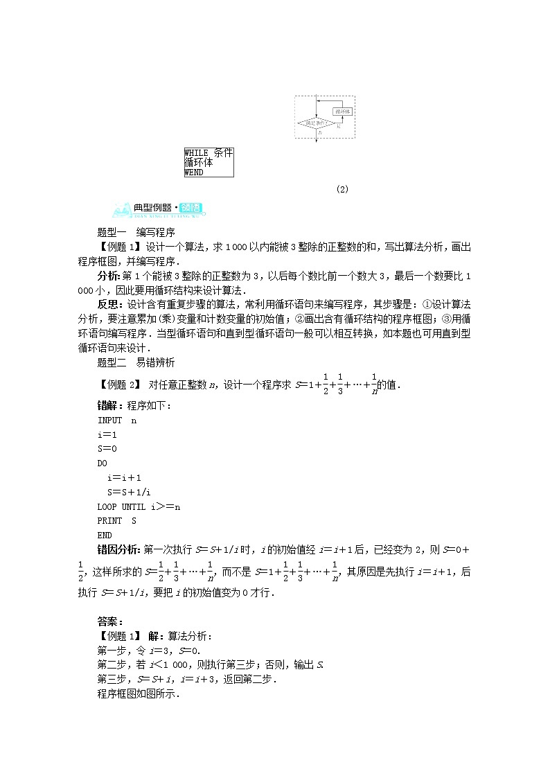 2013-2014学年高中数学 1.2.3《循环语句》目标导学 新人教A版必修3练习题03