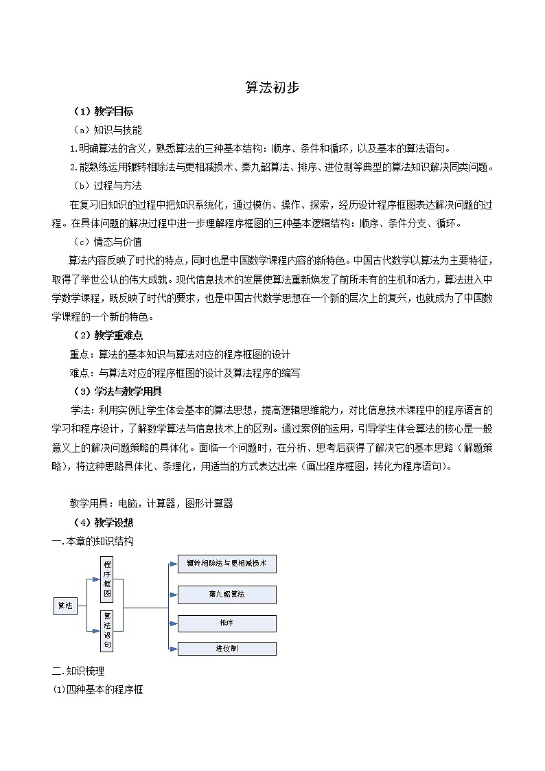《算法初步》教案101
