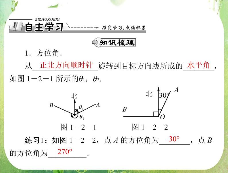 2012高二数学典例精析课件第一章 1.2  1.2.1 《测量距离或高度问题》 (人教A版必修五)02
