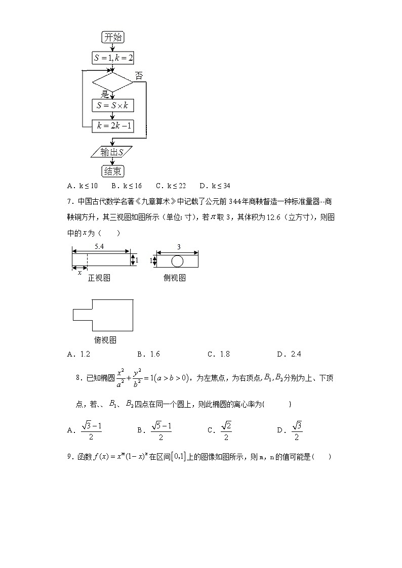 2021届湖南省株洲高三一模数学试卷-理科(含答案解析)02