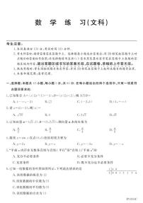 黑龙江省齐齐哈尔市（八中）2020届高三一模考试数学（文）试题 PDF版含解析