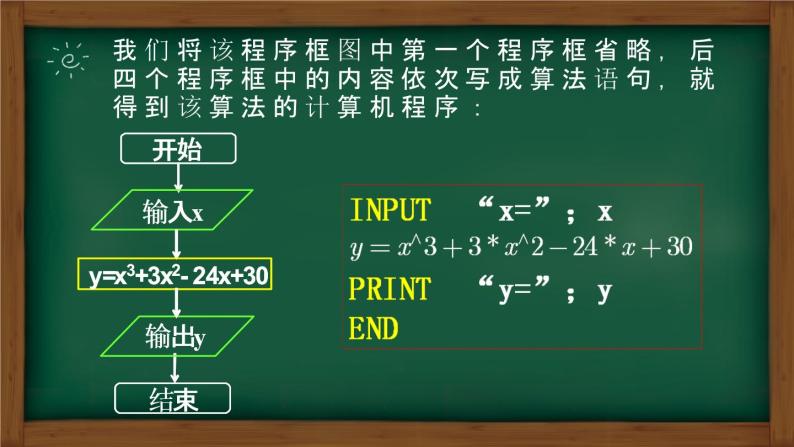 高中数学 人教A版必修3第一章1.2.1 输入语句、输出语句和赋值语句课件05