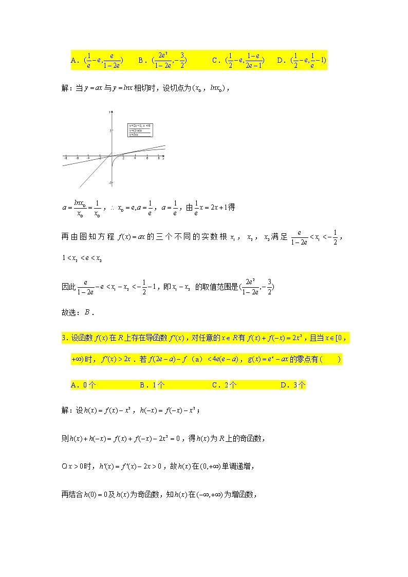 小题压轴题专练1 函数的零点(1)第2页
