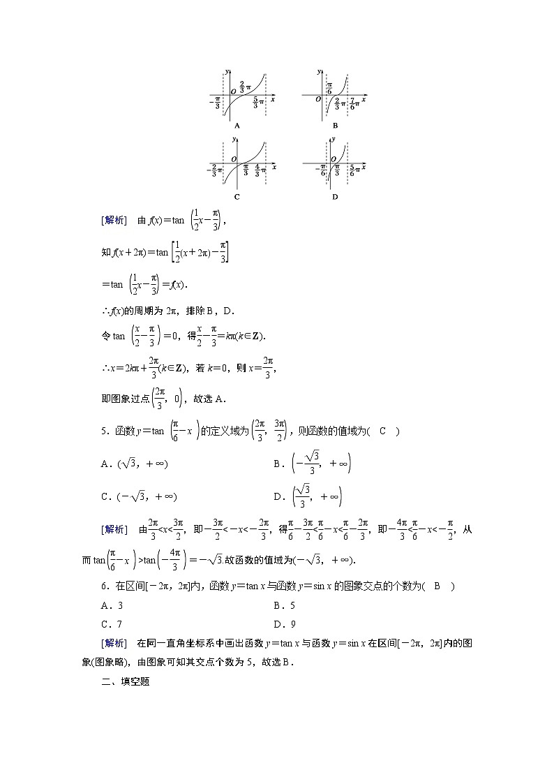 正切函数的图象与性质PPT课件免费下载02