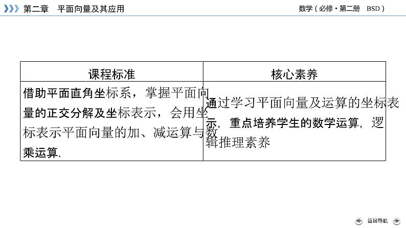 北师大版数学 必修第2册 第2章 4.2 平面向量及运算的坐标表示 PPT课件+练习03