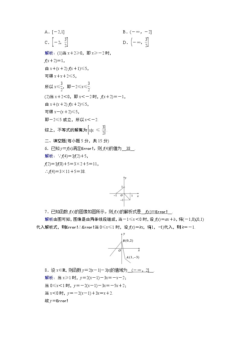 人教B版数学必修1 3.1.1　函数及其表示方法（第3课时） PPT课件+练习02