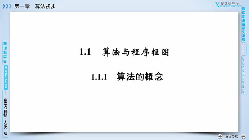 人教A版数学必修3 1.1.1 算法初步 PPT课件+练习06