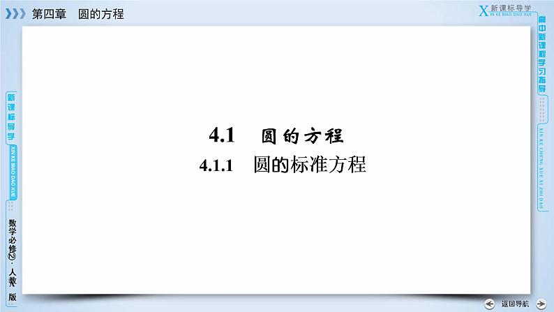 人教A版数学必修2 4.1.1 圆的标准方程 PPT课件+练习03