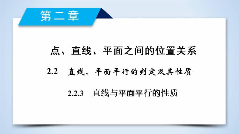 人教A版数学必修2  2.2.3 直线与平面平行的性质 PPT课件+练习02