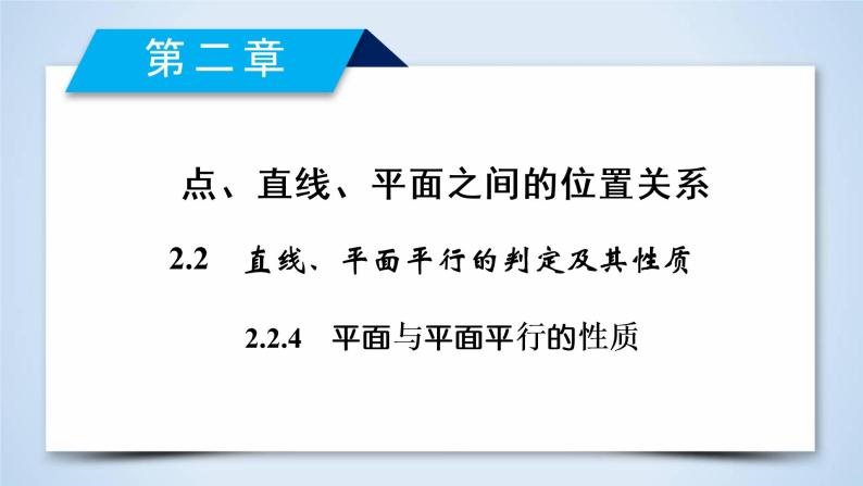 人教A版数学必修2  2.2.4 平面与平面平行的性质 PPT课件+练习02