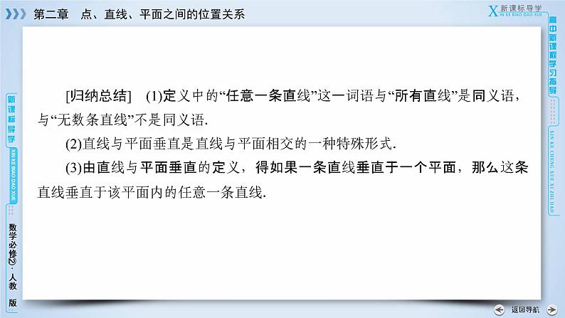 人教A版数学必修2  2.3.1 直线与平面垂直的判定 PPT课件+练习08