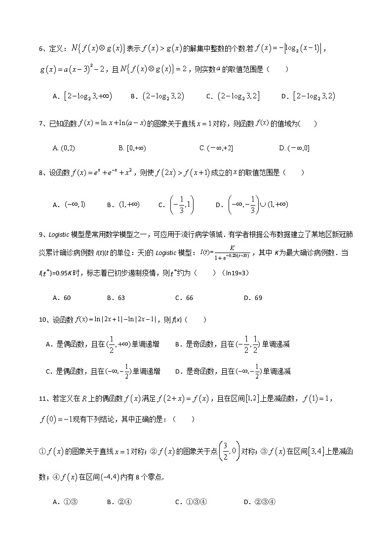 二轮小题重难点专题一 函数的图像与性质(含解析)第2页