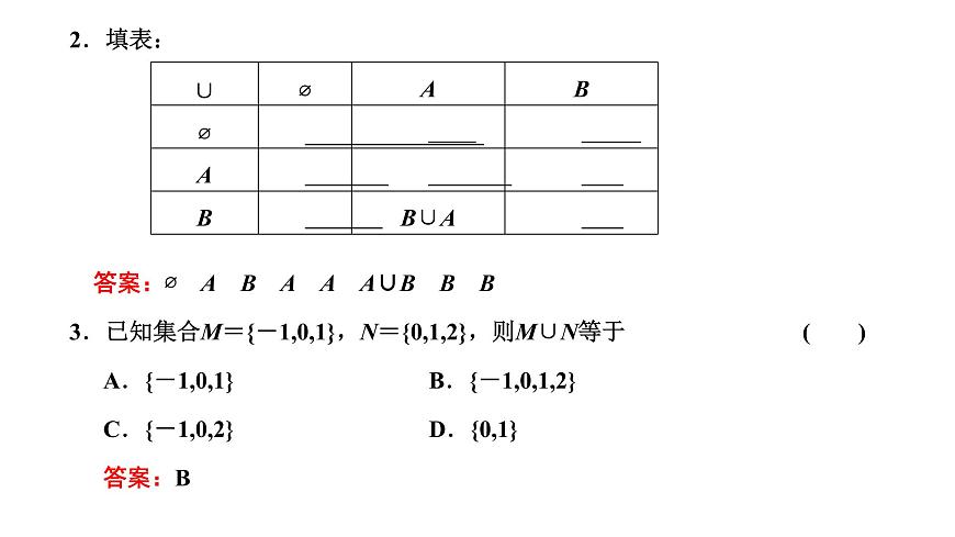 1.3 第一課時 并集與交集課件PPT第4頁